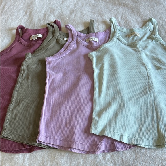 Madewell Tops - Madewell womensTank Tops - Purple, Green, Cream